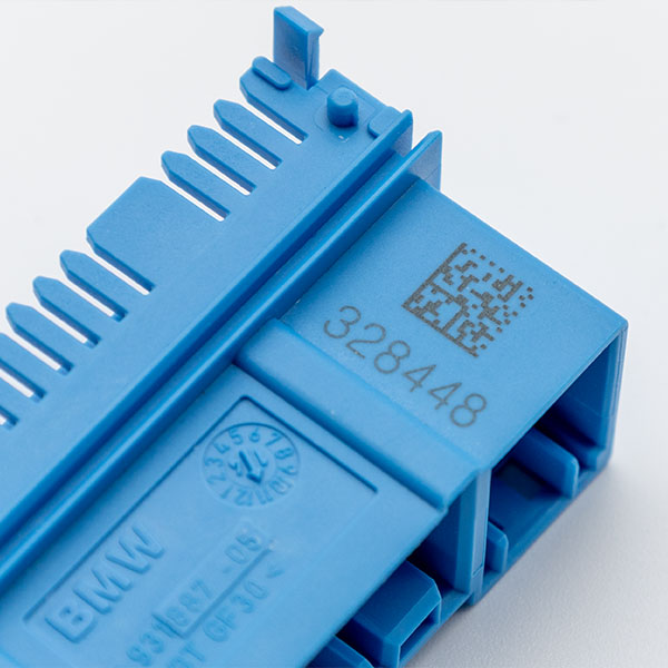 Automobilstecker mit Laserbeschriftung