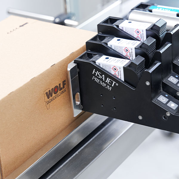 Verpackung wird gekennzeichnet