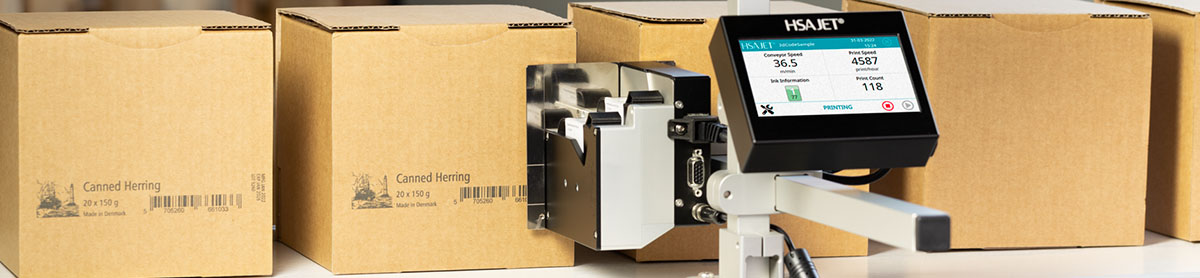 Kartondrucker HSAMCX druckt auf Kartonverpackungen