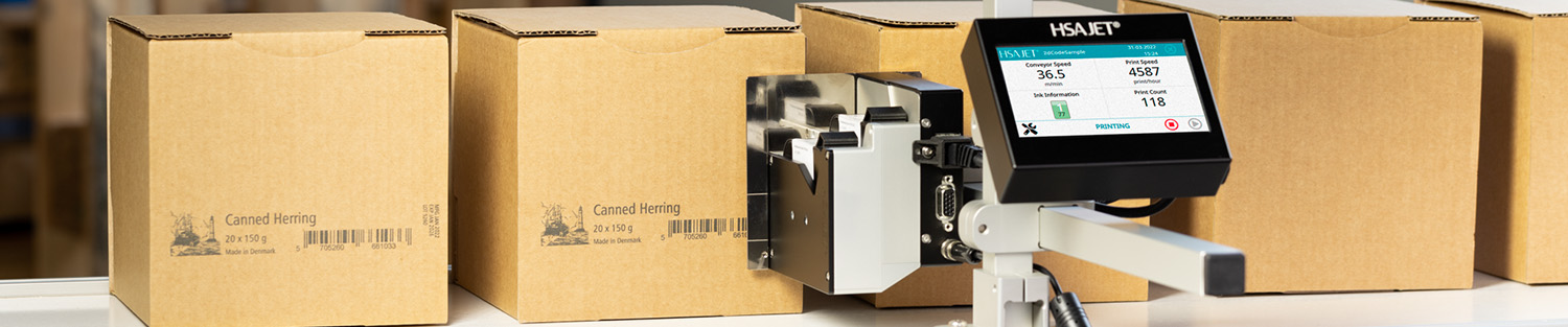 Pappverpackung Bedruckung mit TIJ