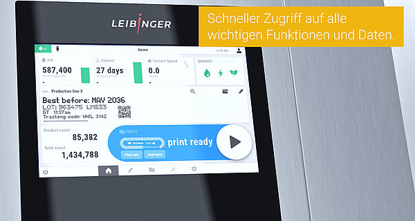 Smart.OS: Bedienbildschirm