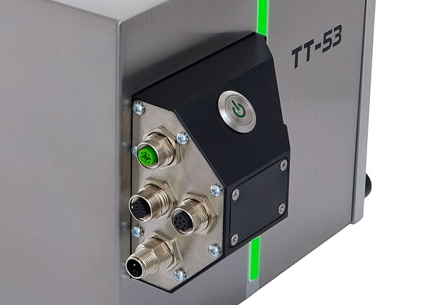 Anschlussblock des Foliendruckers TTO