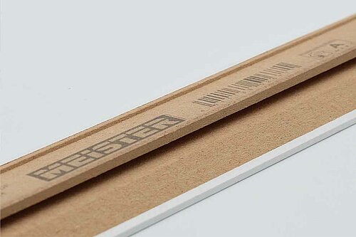 Bedrucktes Holz Halbzeug mit Barcode