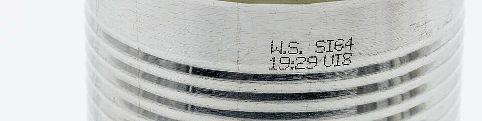 MHD Beschriftung einer Konservendose von WOLF-Signiertechnik