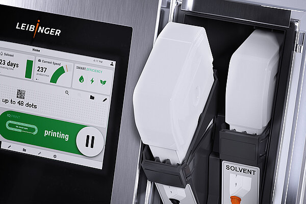 Leibinger IQJET mit XXL Tintenkartuschen
