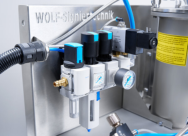 Markiersystem SM-1 Druckregelung WOLF-Signiertechnik