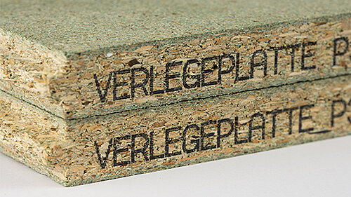 Bedruckte Spanplatte aus Holz