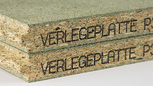 Bedruckte Spanplatte aus Holz