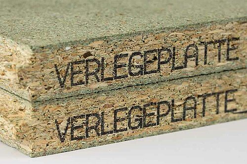 Bedruckte Spanplatte aus Holz