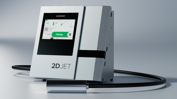 2DJET Drucksystem von LEIBINGER für industrielle 2D Kennzeichnung