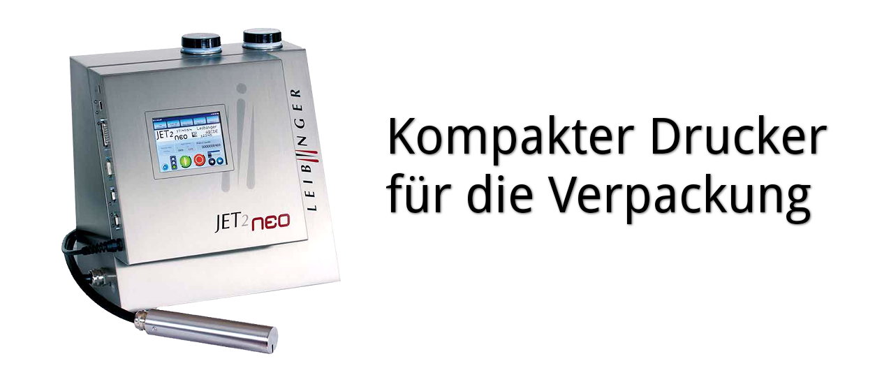 Industrielles Kennzeichnungs- und Beschriftungssystem Continuous InkJet Drucker Leibinger JET 2 neo