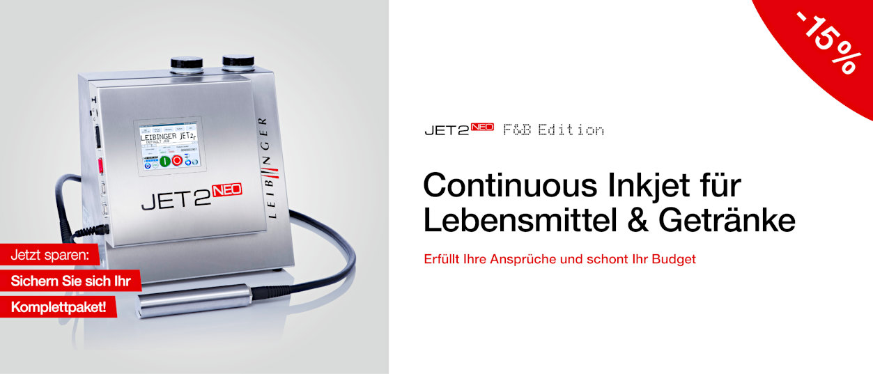Leibinger JET 2 neo Beschriftungssystem für Lebensmittel und Verpackungen