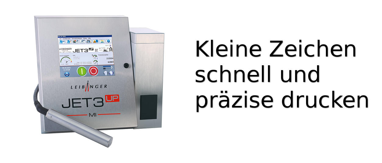 Kennzeichnungssystem Leibinger JET 3 up MI für kleine Zeichen