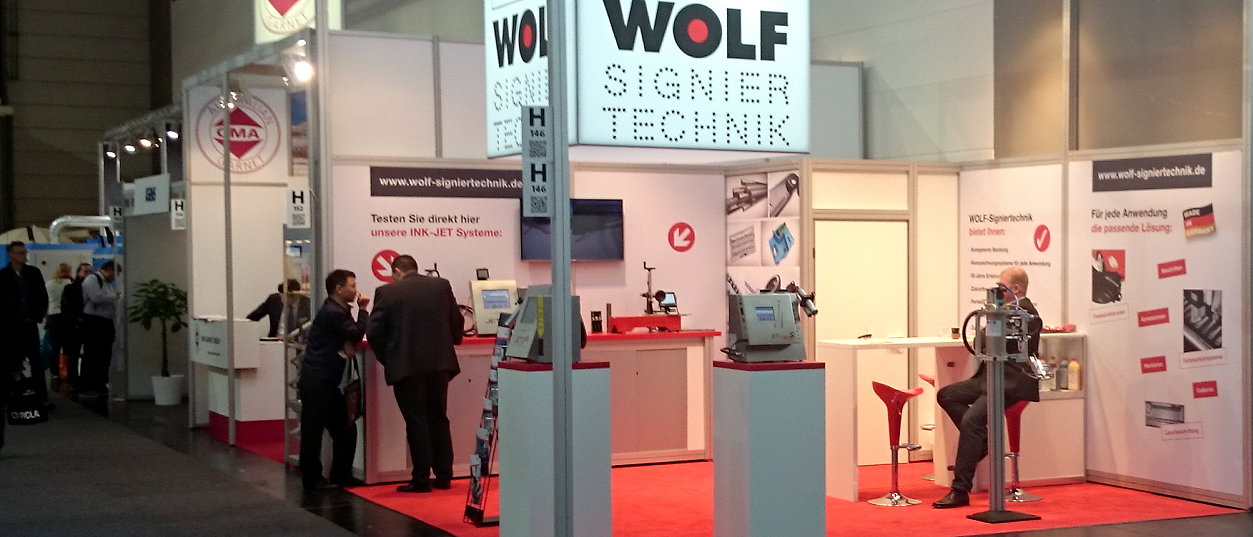 WOLF-Signiertechnik Messestand EuroBLECH