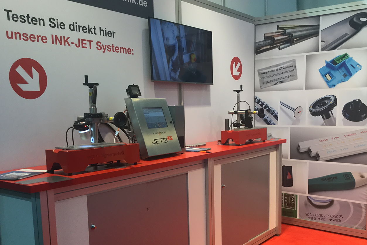 WOLF-Signiertechnik Messestand EuroBLECH
